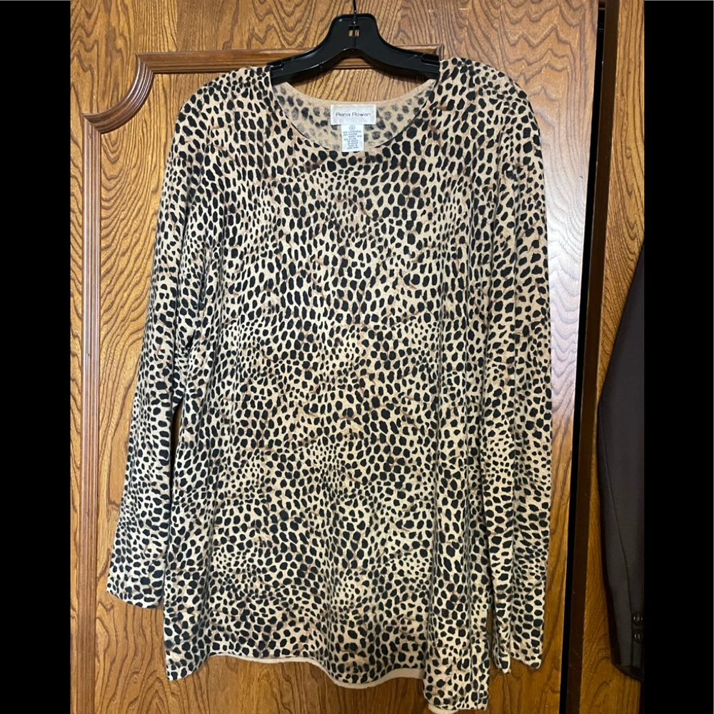 Rena Rowan wool Animal Print Sweater